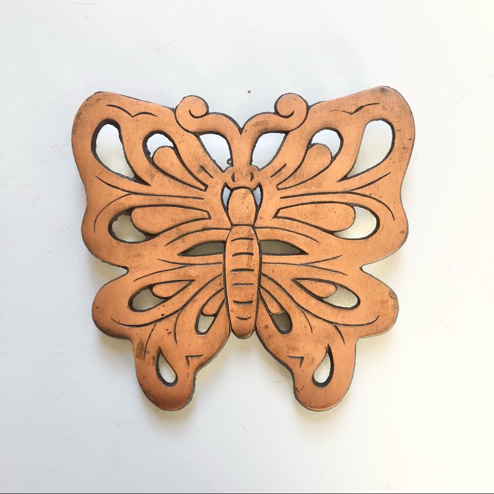 Vintage 1983 Iron Butterfly Trivet